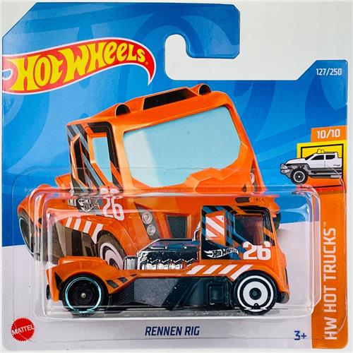 Hot Wheels Rennen Rig Hot Trucks Oranje 1:64 HCW42