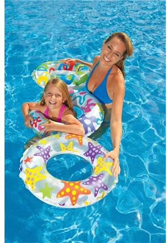 Intex - Zwemband / Zwemring- Transparant - Lively Print - 61cm