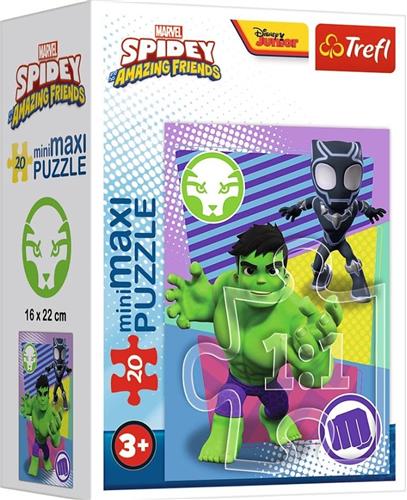 Puzzel 20 miniMaxi-Niesamowity Spidey 4 TREFL - Puzzel met 20 onderdelen