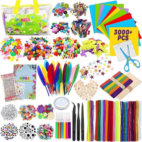 Equivera Knutselkoffer - Knutselset voor jongens en meisjes - Knutseldoos - Knutselkoffer voor Jongens en Meisjes - Knutselkoffer Kinderen - Cadeautip voor uw kind!