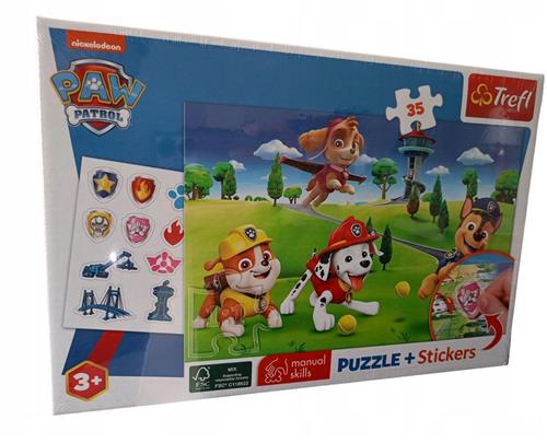 PAW Patrol 35-delige puzzel met stickers