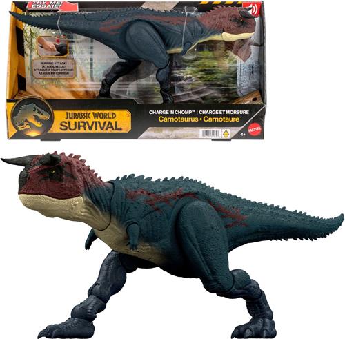 Mattel Jurassic World: Survival Action Figure Charge 'N Chomp Carnotaurus Action Figuur