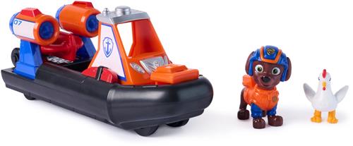PAW Patrol - Opsporing en Redding - Zuma's hovercraft met 2 figuren & voortstuwingsfunctie - Speelgoedvoertuigen