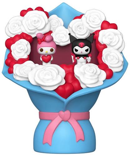 Sanrio Bitty POP! Bouquet Vinyl Figure 2-Pack My Melody & Kuromi (Valentine) 4 cm