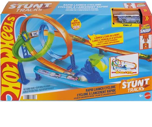 HOT WHEELS STUNT TRACKS RAPID LAUNCH & CRASH.