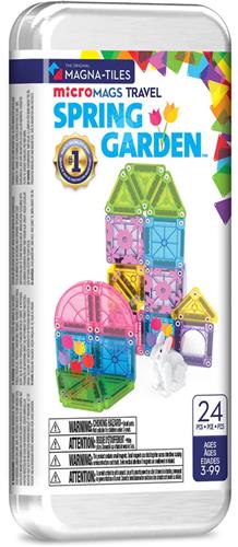 Magna-Tiles | Micro Mags Spring Garden Travel Set 24 Stuks set