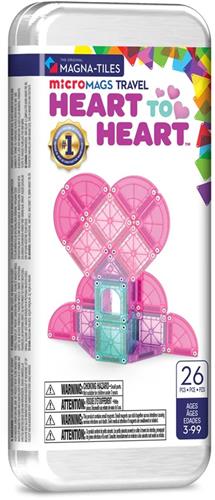 Magna-Tiles | Micro Mags Heart to Heart Travel Set 26 Stuks set
