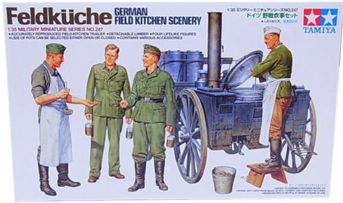 Tamiya 35247 German Field Kitchen Scenery 1:35  WO2 Veldkeuken Modelbouwpakket