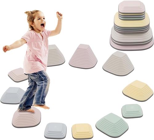 Balanceer stenen - Balansstenen - Set van 11 - Kinderen - Stapstenen - Balans spel - stapstenen speelgoed - montessori speelgoed - Veelkleurig Stapelstenen - van Imperatoris