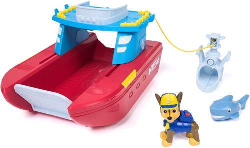 PAW Patrol - Sea Patroller Vaartuig - Inclusief Chase & Haaifiguur - Speelgoedvoertuigen