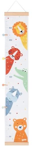 Goki meetlat - dierenvrienden groeimeter voor kinderkamer.