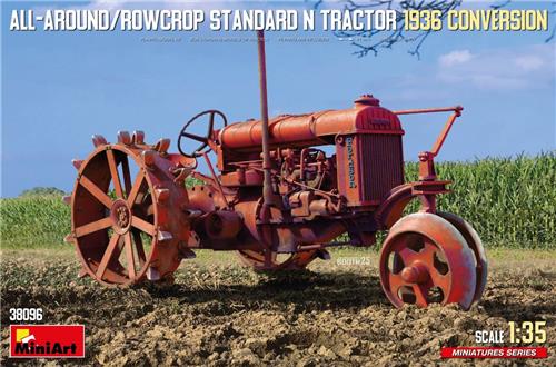 MiniArt Modelbouwpakket Landbouwvoertuigen - 38096 Fordson N Tractor All-Around/Rowcrop - 1936 Conversie - Landbouwvoertuig Plastic - 1:35 - Modelbouw