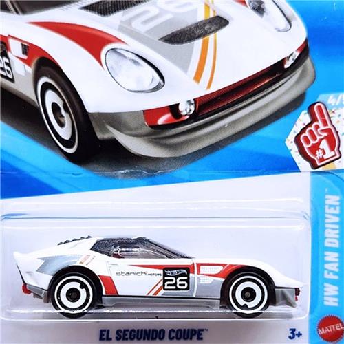 HOT WHEELS EL SEGUNDO COUPE GREY WHITE 96/250 HW 4/5 SHORT CARD 2026