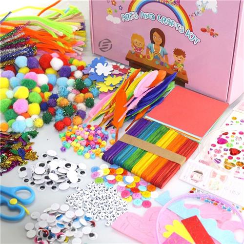 Equivera Knutselkoffer - Knutselset voor jongens en meisjes - Knutseldoos - Knutselkoffer voor Jongens en Meisjes - Knutselkoffer Kinderen - Cadeautip voor uw kind!