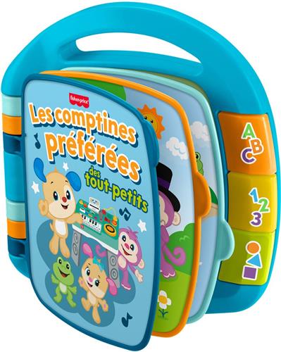 Fisher-Price Leerplezier Les comptines prÃ©fÃ©rÃ©es des tout-petits, 0,5 jaar, Geluid, Batterijen vereist, AA, Kunststof, Meerkleurig