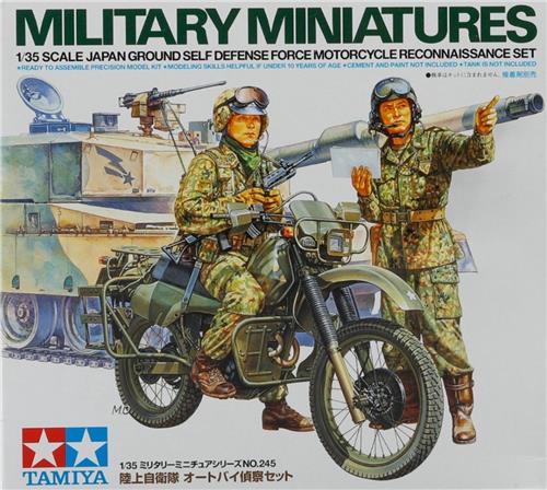 Tamiya 35245 JGSDF Motorcycle Reconnaissance Set 1:35  Militair Modelbouwpakket