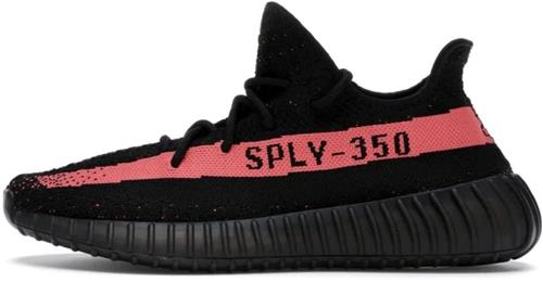 Adidas Yeezy Boost 350 V2 'Core Black Red'.