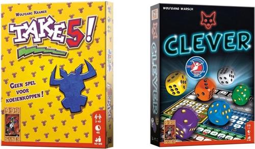 Spellenbundel - Kaartspellen - 2 Stuks - Take 5! & Clever