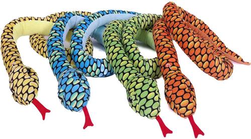 PIA Soft Toys-Set van 4 Pluche Slang Knuffels 4 ass. 180 cm