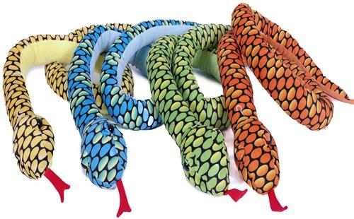 PIA Soft Toys-Set van 4 Pluche Slang Knuffels 4 ass. 120 cm