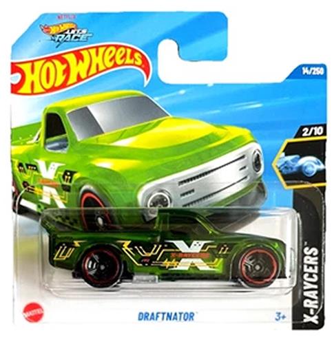 HOT WHEELS DRAFTNATOR TRANPARANT GREEN 14/250 1:64 HW X-RAYCERS 2/10 SHORT CARD 2026
