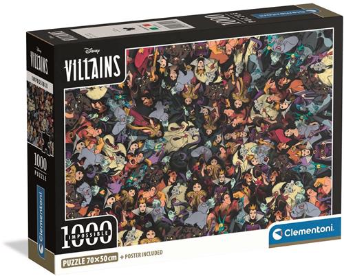 Clementoni Disney Impossible Les mÃ©chants (les vilains) 1000 stukjes