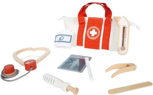 Small Foot - Dokterstas Speelset Rood - 8dlg.