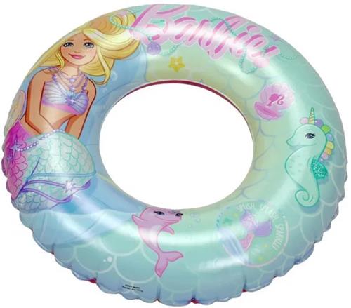 Barbie Mermaid zwemband voor kinderen - Zeemeermin zwemring - Opblaasbaar - Zwembad speelgoed voor meisjes - Zeepaardje - Roze/blauw