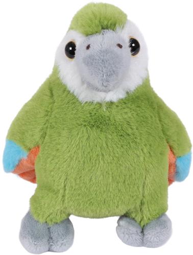 PIA Soft Toys-Pluche Knuffeldier - Papegaai groen 12 cm
