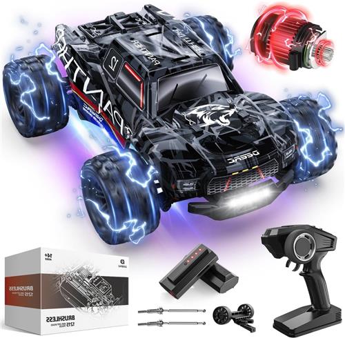 RC Monstertruck 1:14  Afstandsbedienbare Auto  RC Truck  Offroad Voertuig  Crawler  Borstelloze Motor 4000 kW  Snelheid Tot 75 km/u  4WD Vierwielaandrijving  2 Li-Po Batterijen  2.4 GHz Besturing