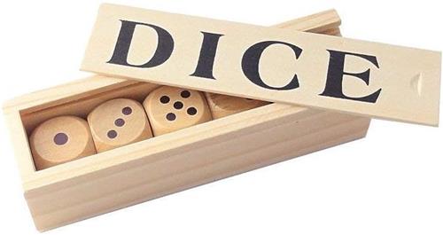 Philos houten dobbelstenen 25mm