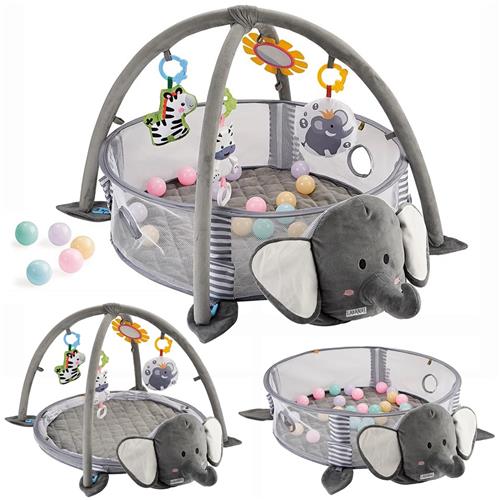 Multifunctioneel Speelkleed Baby - ballenbak baby - Speelmat met Boog - Incl. 20 Ballen + 5 Speeltjes - Vanaf 0m+