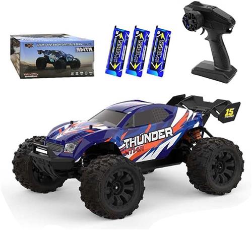 RC monstertruck  RC auto  Afstandsbediening auto  Offroad wagen  1:14 schaal  100 km/u snelheid  Waterdicht en metalen chassis  4WD vierwielaandrijving  Blauwe uitvoering
