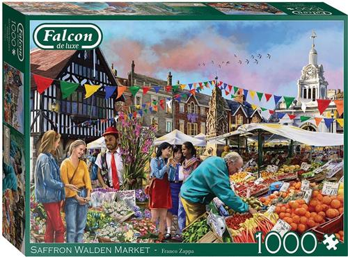 Jumbo legpuzzel Saffron Walden Market 1000 stukjes puzzel.