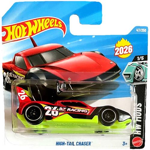 HOT WHEELS HIGH-TAIL CHASER BZ RACING RED GREEN 47/250 HW MODS 1/5 SHORT CARD 2026