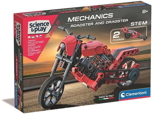 Clementoni Bouwset - Motor en raceauto - Constructieset - 1 set - Educatief speelgoed