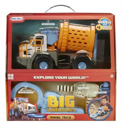 Little Tikes Big Adventures Mijnbouw Vrachtwagen met Metaaldetector & Waterreservoir - 3+
