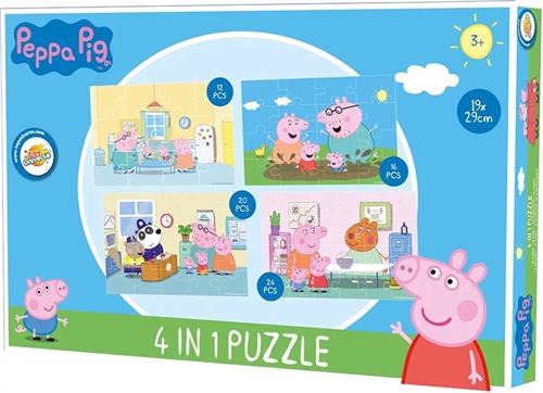 Peppa Pig Home puzzel 4 in 1