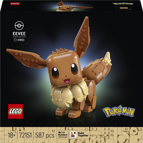LEGO PokÃ©mon Eevee Bouwpakket voor Volwassenen met Dieren Figuur - 72151