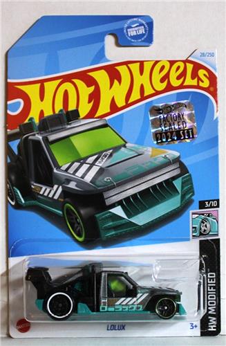 HOT WHEELS LOLUX 68 GREY SILVER 28/250 (1:64) HW MODIFIED 3/10 LONG CARD 2024