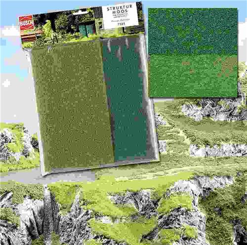 Busch - Strukturmoos Fein (Bu7385) - modelbouwsets, hobbybouwspeelgoed voor kinderen, modelverf en accessoires