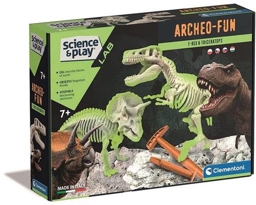 Dinosaur Archeo Leuk Gloeiend Archeologie Kit Clementoni