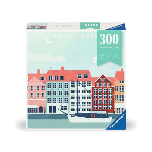 Ravensburger Moment City Kopenhagen, 300 stukjes, puzzel voor volwassenen, 12000769