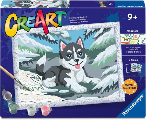 Ravensburger  CreArt: Cheeky Husky  Schilderen op Nummer