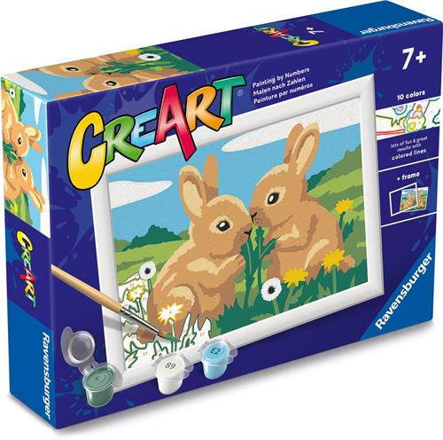 Ravensburger  CreArt: Bunny Friends  Schilderen op Nummer