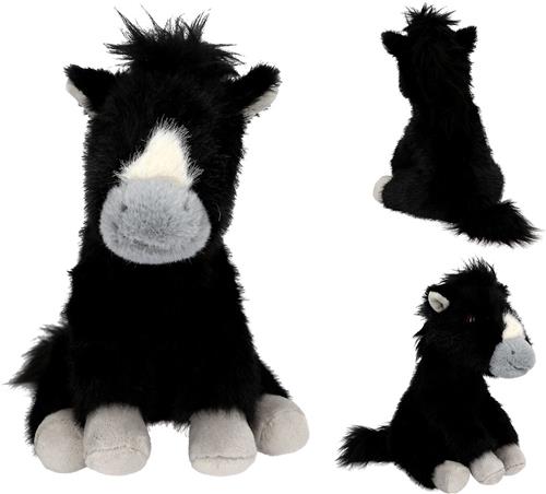 Depesche - Miss Melody knuffel paard zwart - 20 cm
