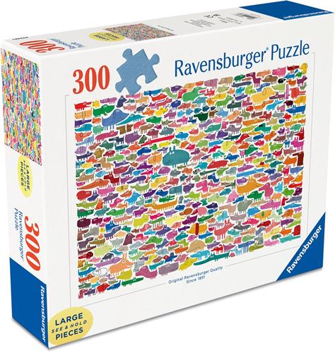 Ravensburger  387 Honden & Ã‰Ã©n Kat  Legpuzzel  1000 Stukjes
