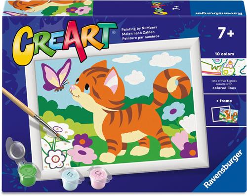 Ravensburger  CreArt: Cat with Butterfly  Schilderen op Nummer