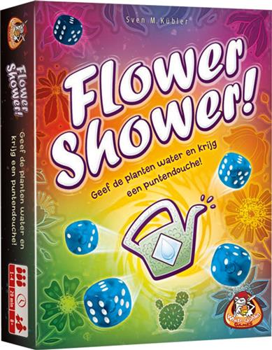 White Goblin Games - Flower Shower - Dobbelspel - 1 tot 4 spelers - Snel & Spannend - Dubbel plezier - 2 verschillende tuinen