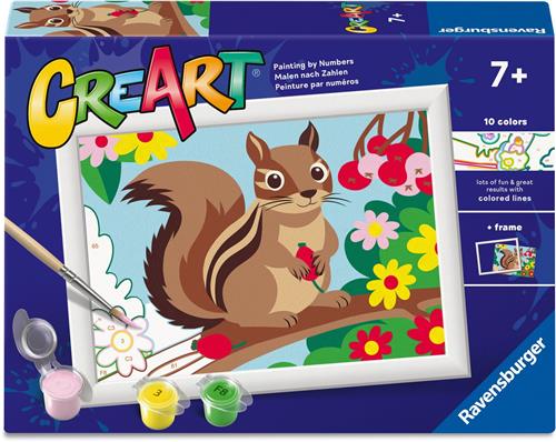 Ravensburger  CreArt: Chipmunk  Schilderen op Nummer